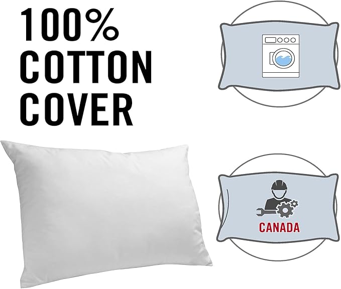 Lot de 2 oreillers en fibre