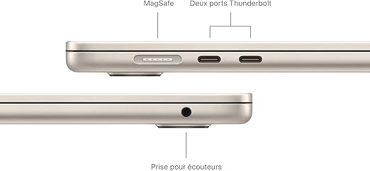 FR Apple 2024 MacBook Air 15-inch Laptop Apple M3 - 8GB RAM, 512 GB SSD Starlight
