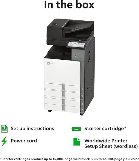 CX962TSE IMPRESORA COLOR A3 MF HASTA 45 PPM PANTALLA TÁCTIL A COLOR DE 10 PULGADAS