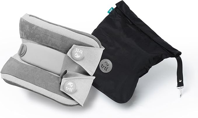 Almohada de viaje para el cuello de color carbón