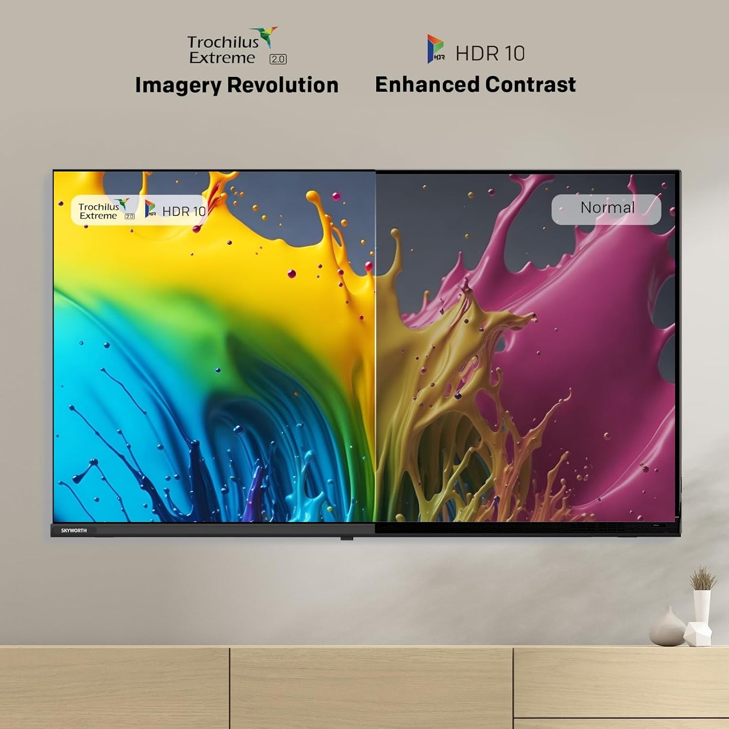 Skyworth 40Inc Google TV avec télécommande vocale Google Assistant