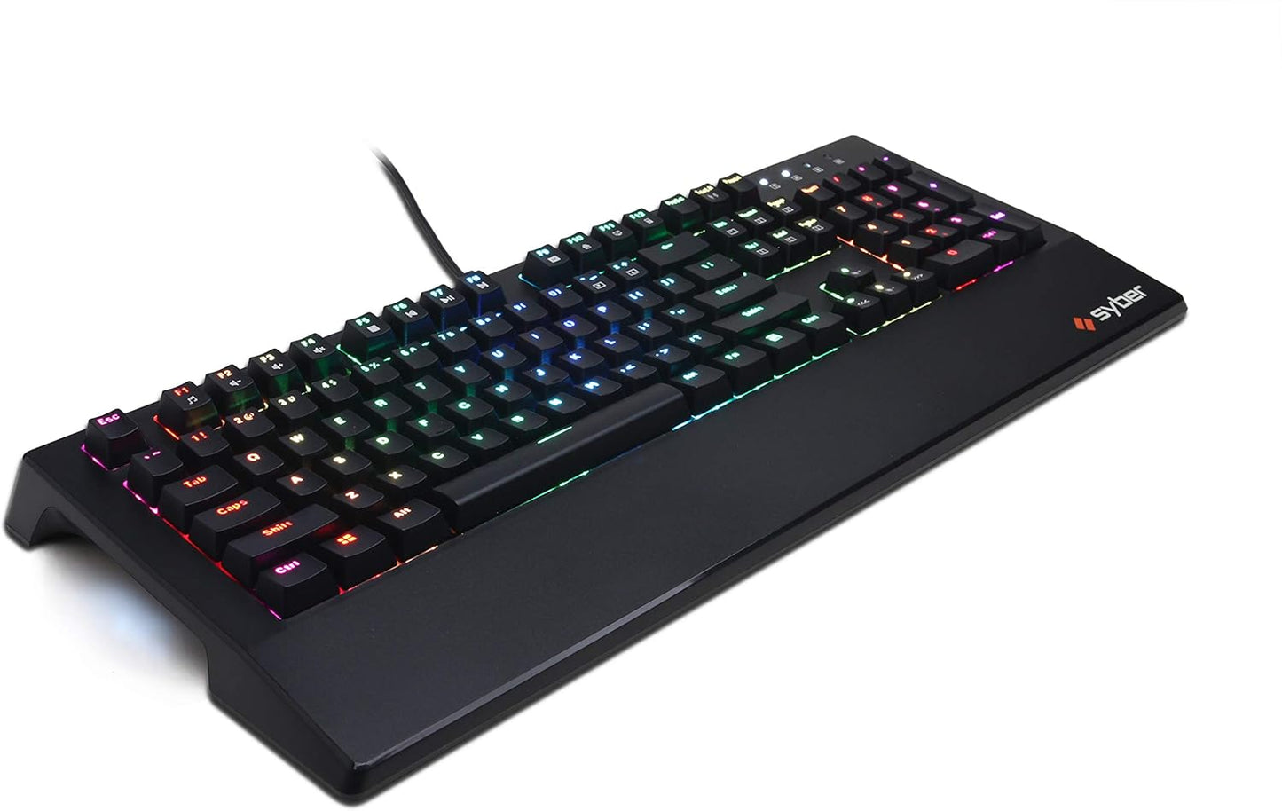 SOLO REEMPLAZO DE TECLADO PARA JUEGOS USB RGB DE 7 COLORES