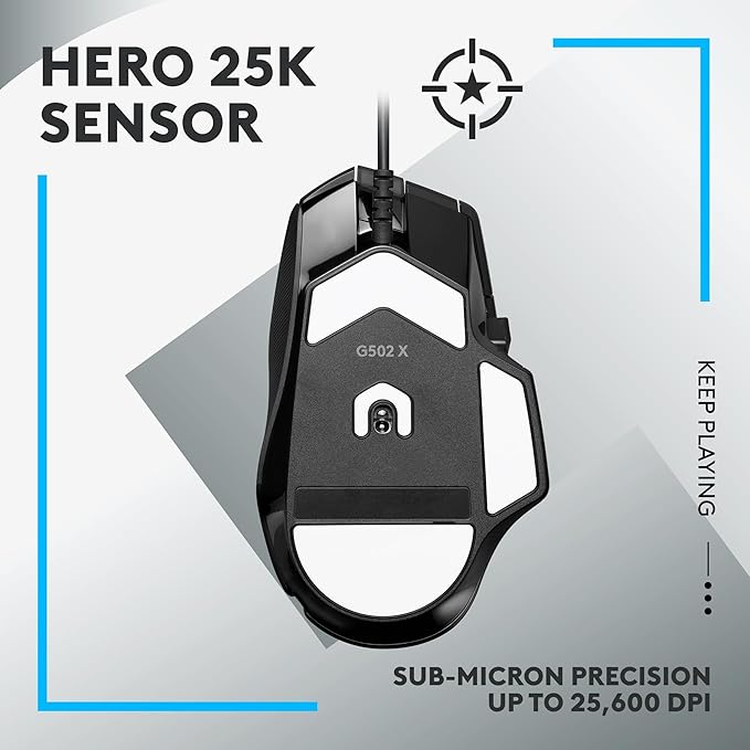 SOURIS DE JEU G502 X NOIRE