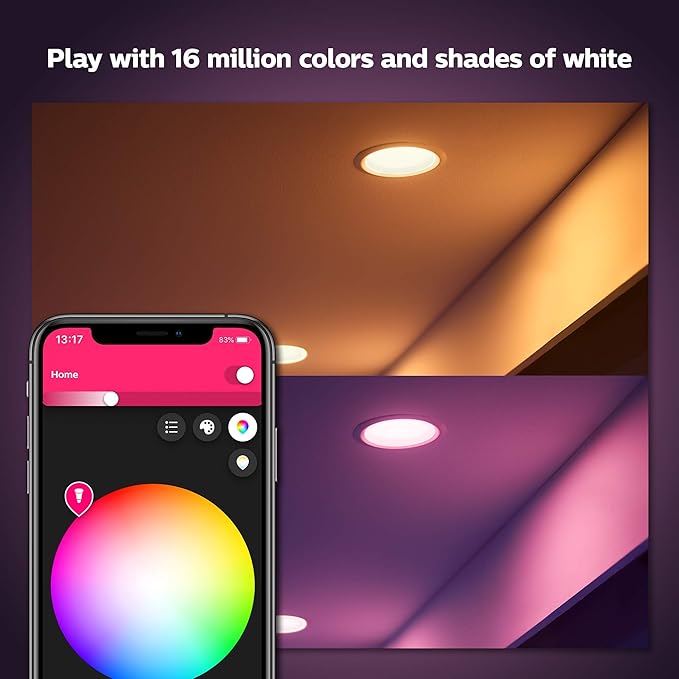 HUE WHITE AND COLOR AMBIANCE 4PO DOWNLIGHT HAUTE LUMIÈRE