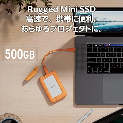Disque SSD LACIE RUGGED MINI USB 3.2 GEN 2X2 2,5 pouces 500 Go (STMF500400)