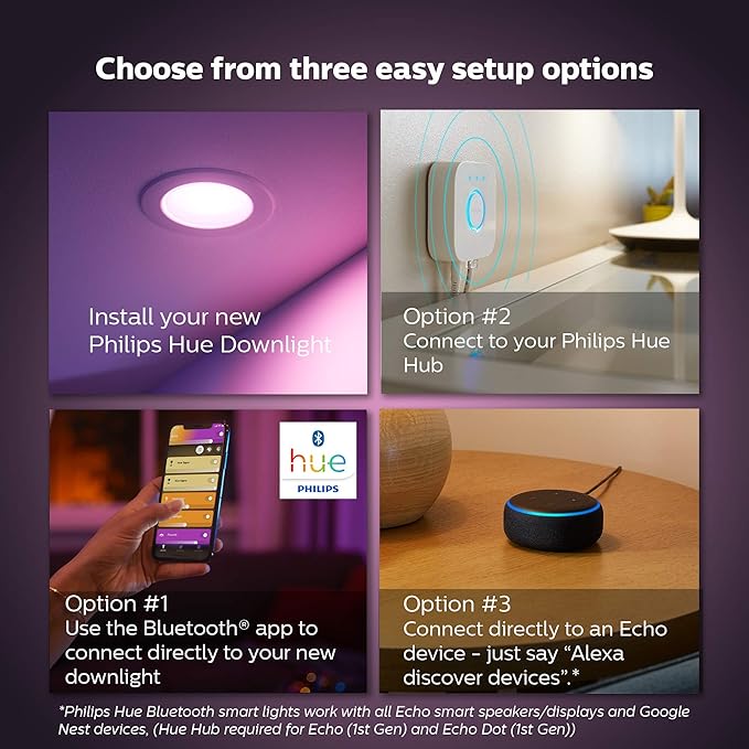 HUE WHITE AND COLOR AMBIANCE 4PO DOWNLIGHT HAUTE LUMIÈRE
