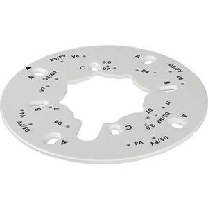 Grande plaque de montage Alarm.com compatible avec les grands boîtiers de dérivation et les capuchons suspendus (ADC-VACC-MNTVL)