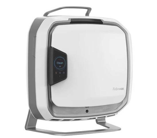 Fellowes Array AS1 Stand Mount HEPA Air Purifier with IAQ, 1800 SQ FT,White, LTE (FEL-5884201)