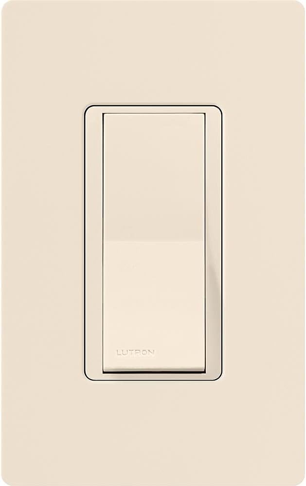 Lutron Claro 3 Way On/Off Switch 15 Amp, Light Almond (CA-3PS-LA)