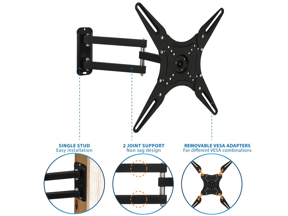 Soporte de pared para TV con movimiento completo Mount-It