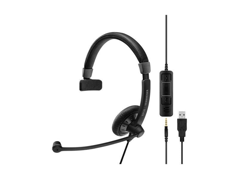 Auriculares USB Epos Sc 45 Ms de un solo lado, HSS, USB de 3,5 mm