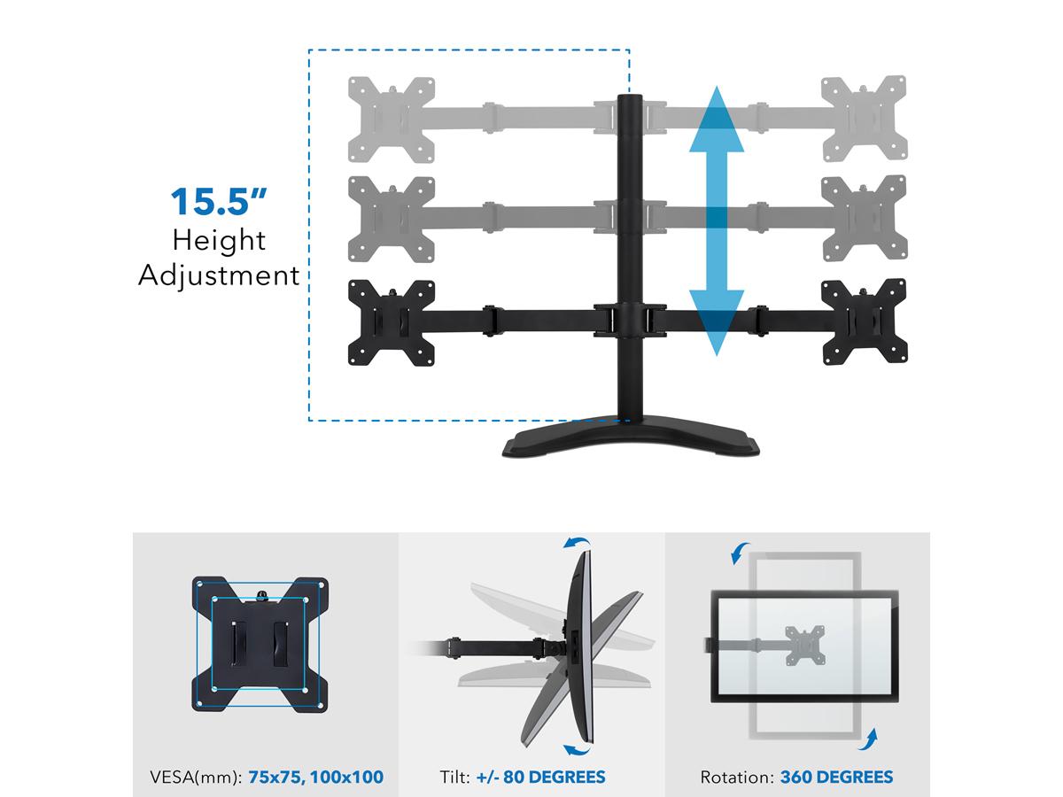 Soporte para dos monitores Rel Mount-It