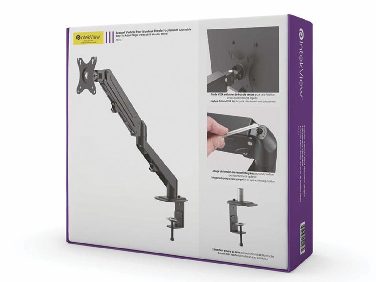 Soporte para un solo monitor Nu-Tone Intekview con resorte de gas