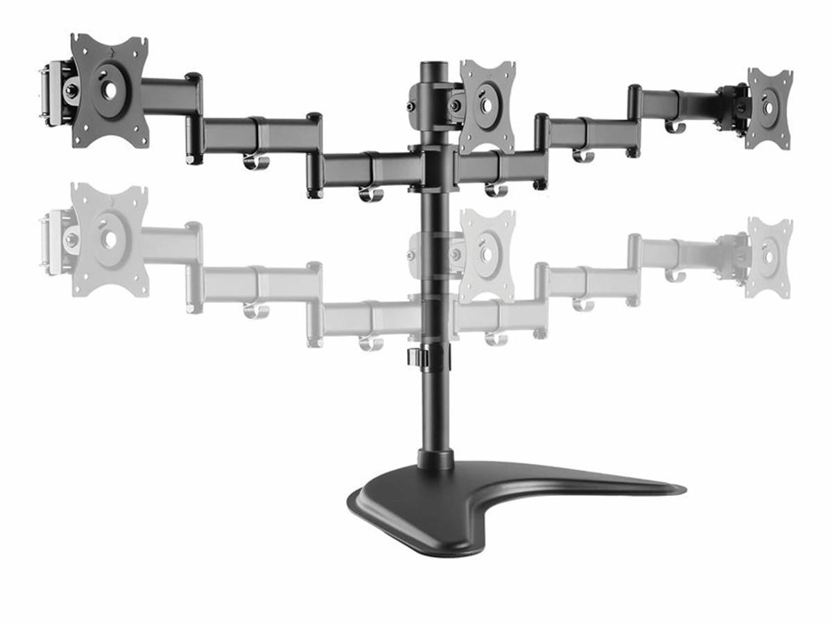 Nu-Tone Intekview Freestanding Triple Monitor Stand