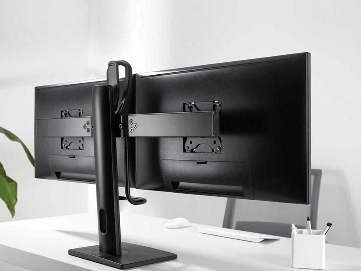 Nu-Tone Intekview Freestanding Double Monitor Stand Easy Adjustment