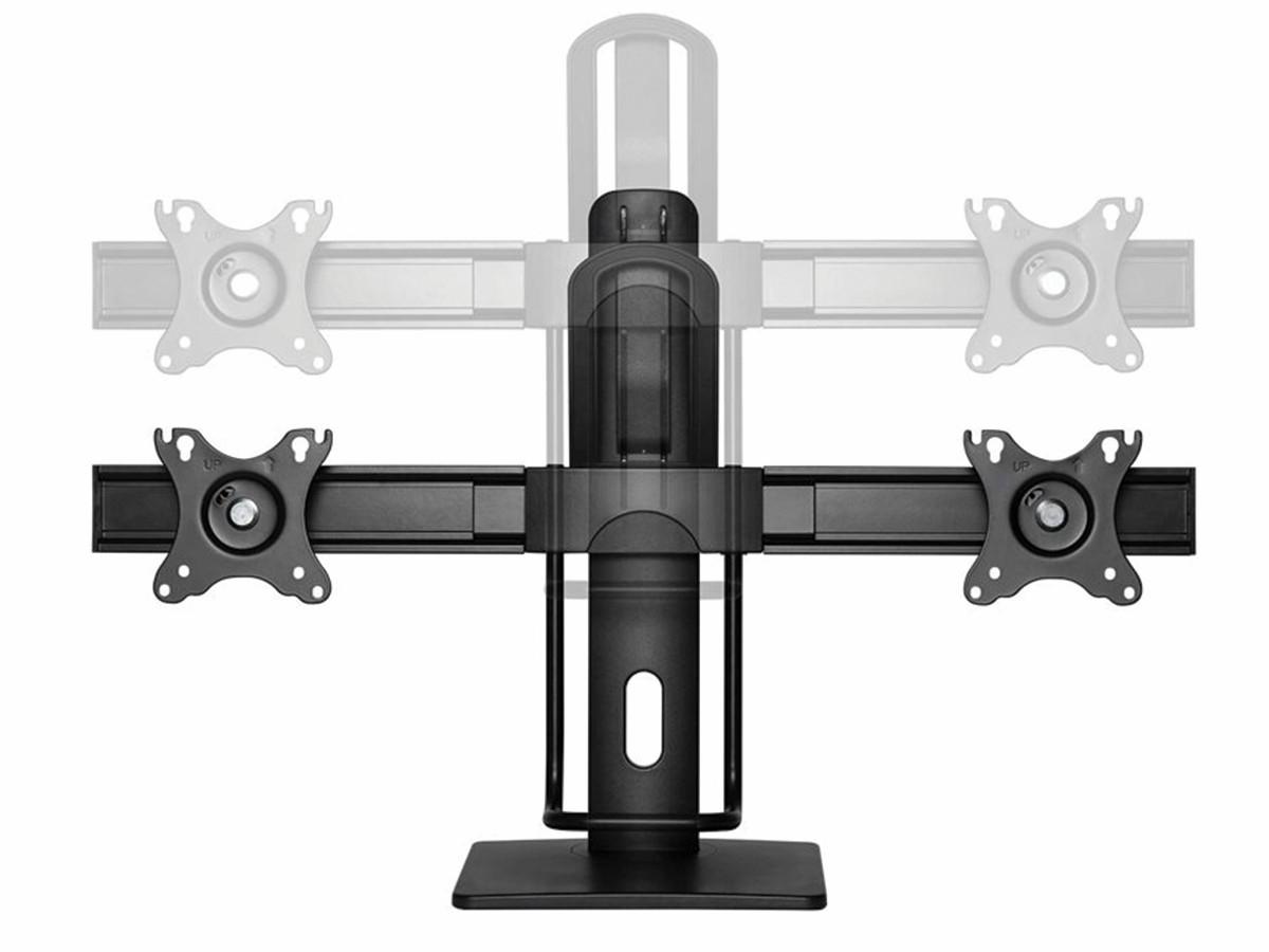 Nu-Tone Intekview Freestanding Double Monitor Stand Easy Adjustment