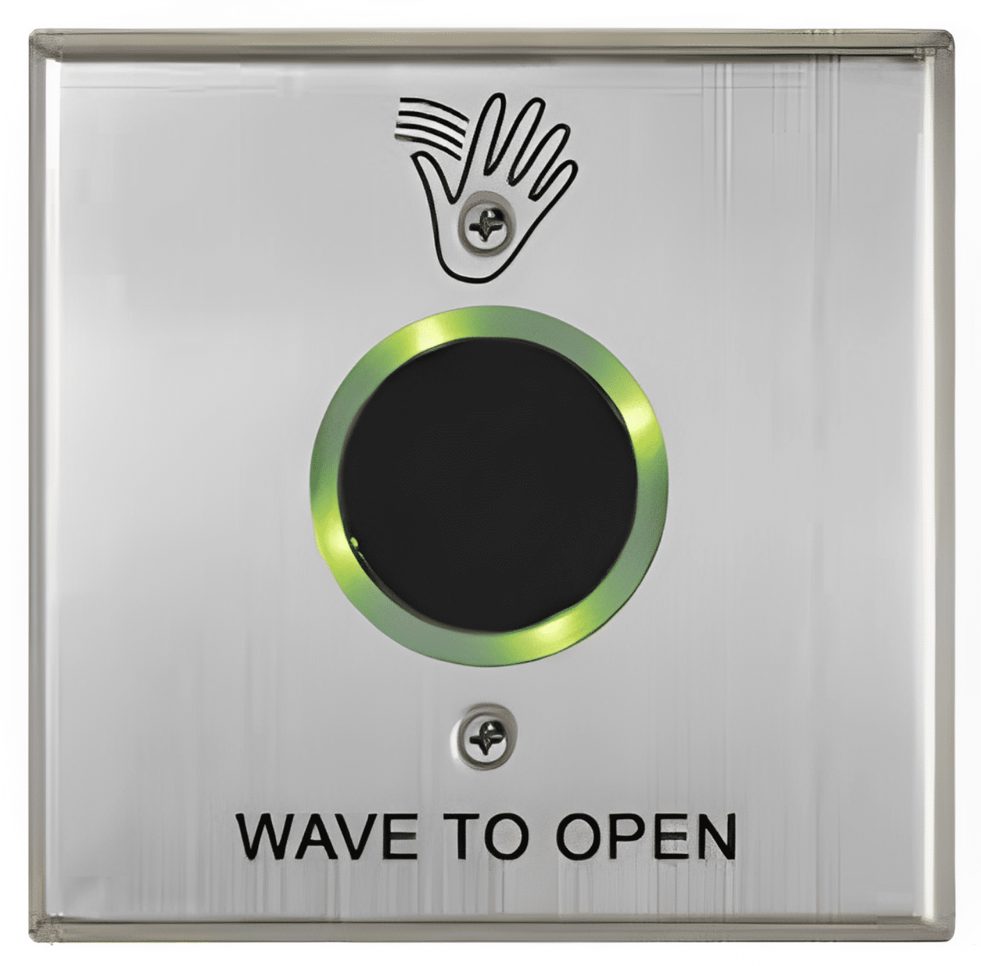 Camden Battery Touchless Switch, 1 Relay, S.Steel, D.Gang, WavetoOpen/HandIcon (CM-333/41SW)