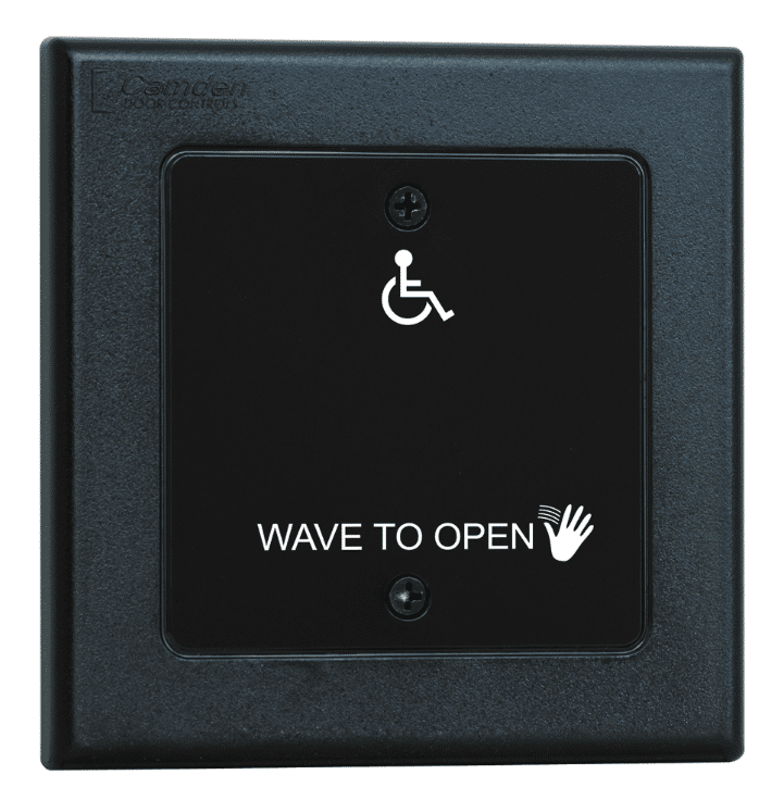 Camden Sw Batt. Pwrd Wireless D/G Plastic WC Sym, Hand Icon,WTO (CM-336/42W)