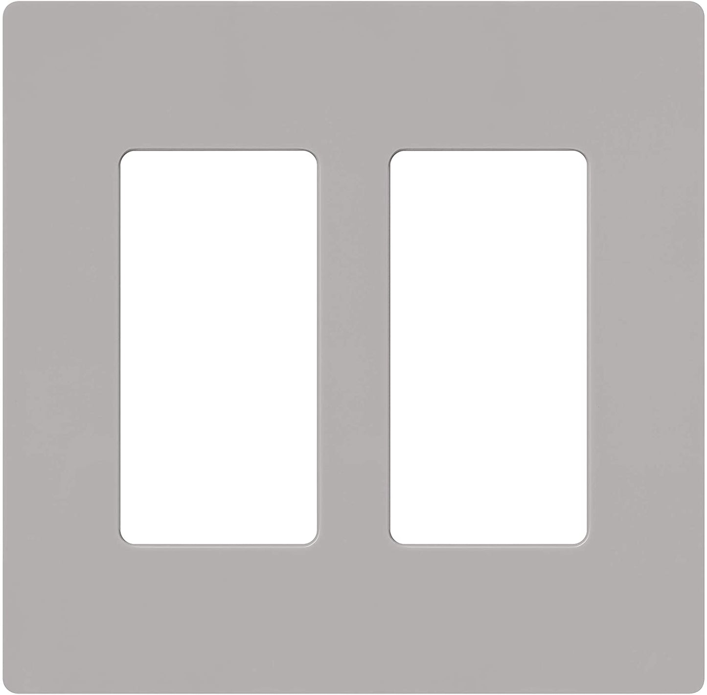 Lutron Claro Wallplate 2 Gang, Gray (CW-2-GR)