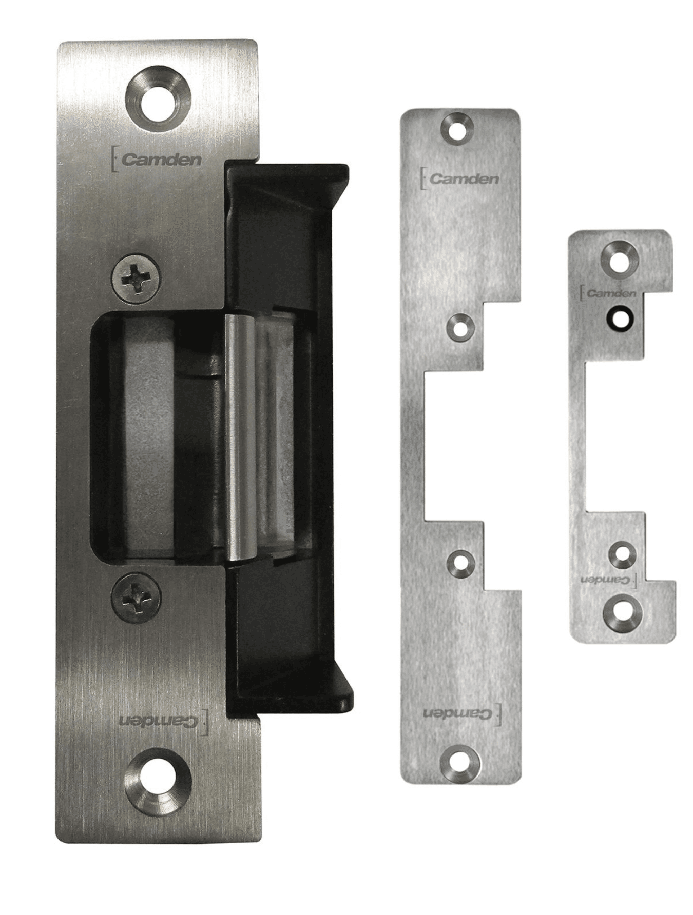 Camden Universal Strike,12/24V AC/DC, Fail Safe/Secure, Hor adj w/ sq faceplate (CX-ED2079-1)