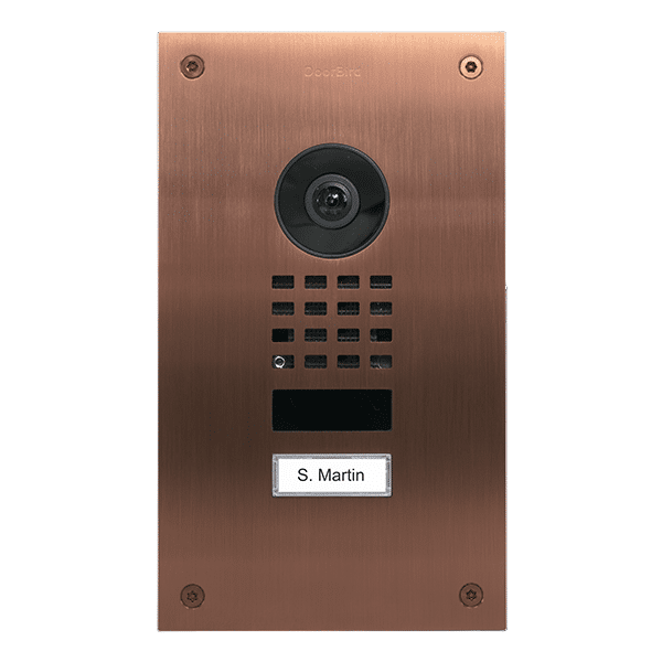DoorBird IP Video Door Station Upgrade for D201 / D202, S.Steel V2A, Bronze (D1101UV-PVD)