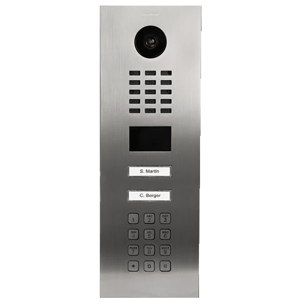 DoorBird IP Video Intercom, 2 Call Button, Keypad, Stainless Steel V2A (D2102KV)