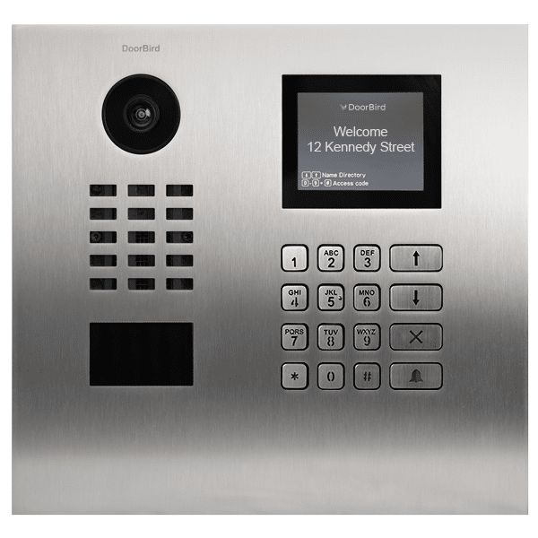 DoorBird Multi Tenant IP Video Door Station, Horizontal, Stainless Steel V2A (D21DKH)