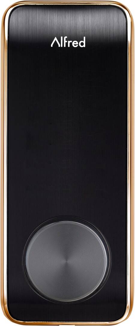 Alfred DB2 Smart Lock with Bluetooth, Key, Gold (DB2-B-GL)