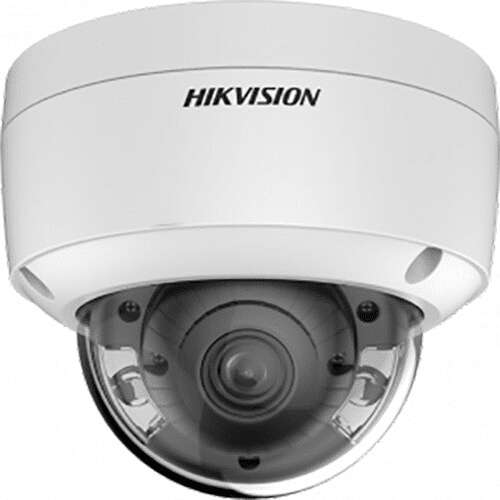 Hikvision 4MP ColorVu Outdoor Network Dome Camera, Built-in Mic, 2.8mm (DS-2CD2147G2-LSU-2MM)
