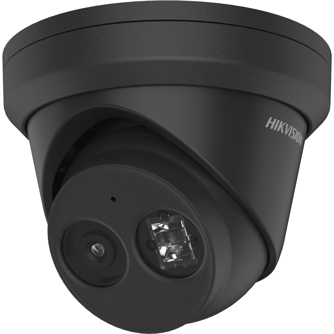 Cámara de red IP Hikvision AcuSense de 4 MP, IR, IK10, micrófono, 4 mm, negra (DS-2CD2343G2-IU-4MM-B)