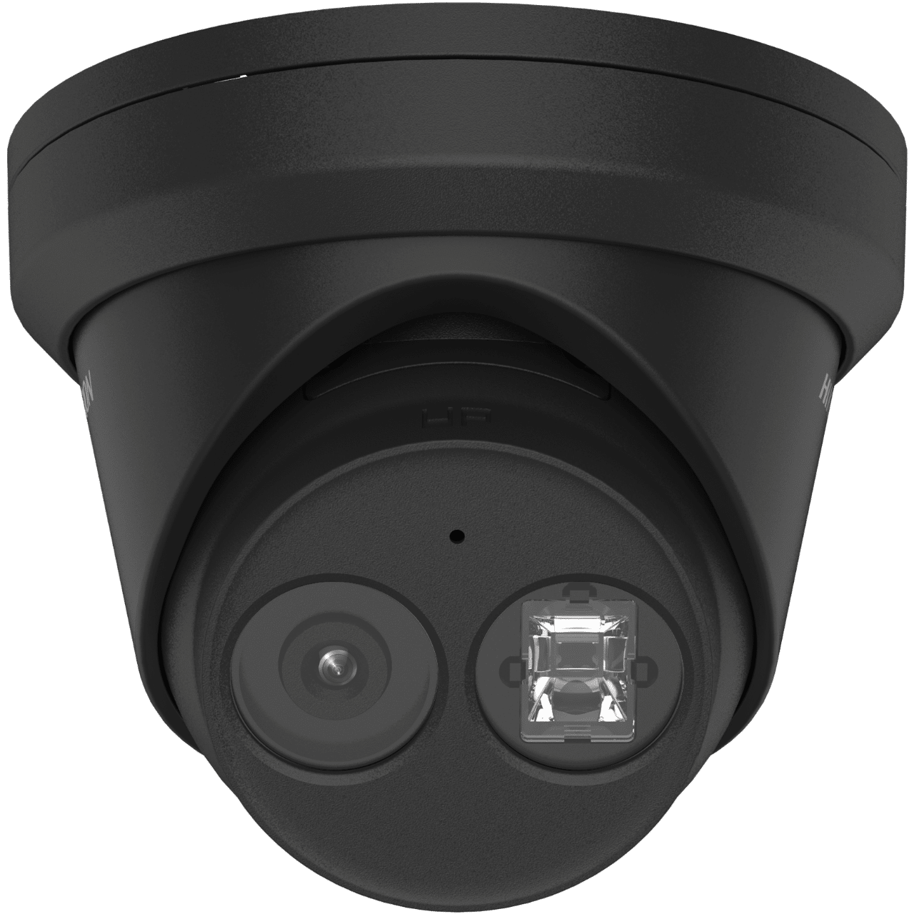 Hikvision IP Network AcuSense Turret Camera, 4MP, IR, IK10, Mic, 4mm, Black (DS-2CD2343G2-IU-4MM-B)