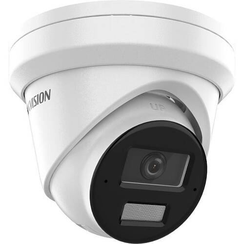 Hikvision IP Network AcuSense Smart Hybrid Turret Camera, 4MP, IR, 2.8mm, White (DS-2CD2343G2-LI2U 2.8MM)