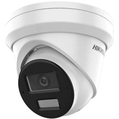 Hikvision 8MP Acusense Smart Hybrid Light Turret Network Camera, 2.8MM, White (DS-2CD2383G2-LI2U-2.8MM)