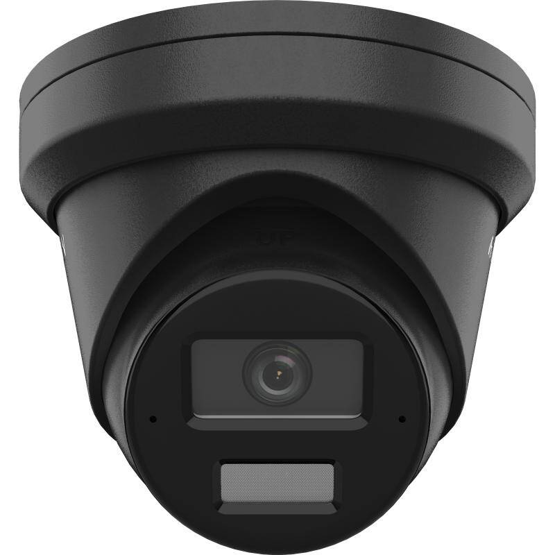 Hikvision 8MP Acusense Smart Hybrid Light Turret Network Camera, 2.8MM, Black (DS-2CD2383G2-LI2U-2.8MM-B)