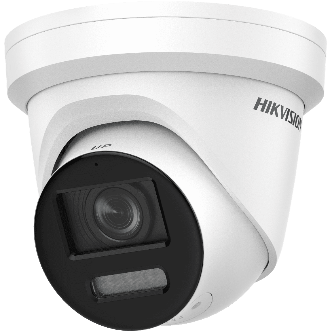 Hikvision 8MP IP Turret Camera, ColorVu, Strobe Light/Audible Warning, 4mm (DS-2CD2387G2-LSU/SL-4MM)