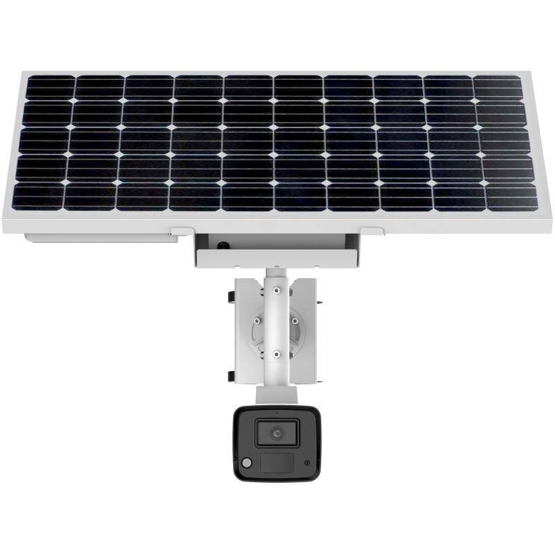 Hikvision 4MP ColorVu Solar Powered 4G Cellular Security Camera Kit, Bullet 4mm (DS-2XS2T47G1-LDH/4G/C18S40(4MM)/US)