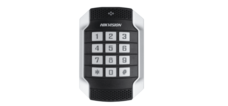 Hikvision 1104 Series Metal Vandal-proof Mifare Card Reader with Keypad (DS-K1104MK)
