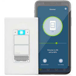 Leviton Decora Smart WiFi Voice Dimmer with Alexa Built In (DWVAA-1BW)