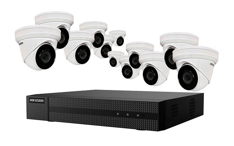 Hikvision IP Security Camera Kit 16 Channel 4K NVR with 12 x 4MP Turret Cameras (EKI-K164T412)