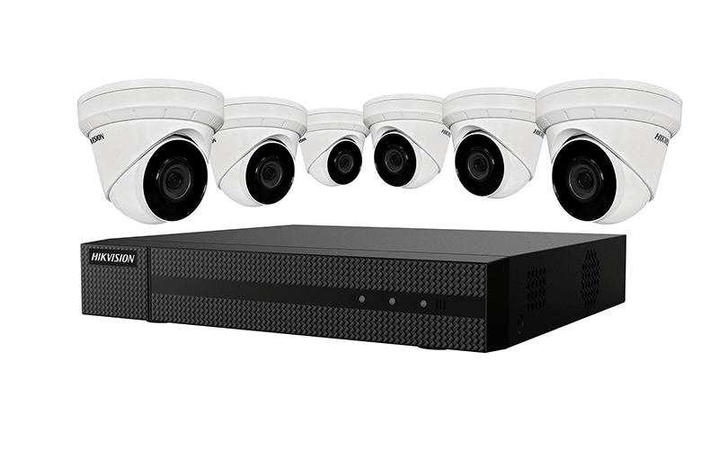 Hikvision IP Security Camera Kit 8 CH 4K NVR, 6 x 4MP ColorVu Turret Cameras (EKI-K82T46C)