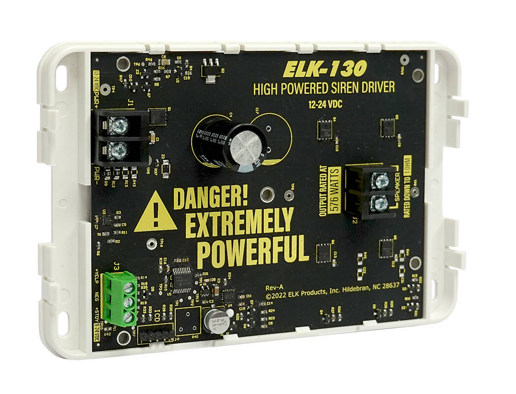 ELK High Powered Siren Driver 12-24 VDC Two Channel (ELK-130)