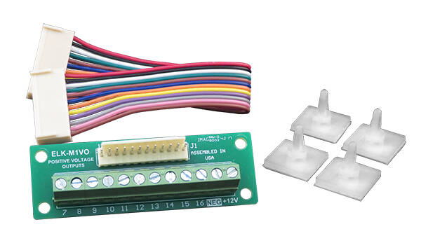 Elk Voltage Out Board - Converts 12 Pin (J16) to Screw Terminals (ELK-M1VO)
