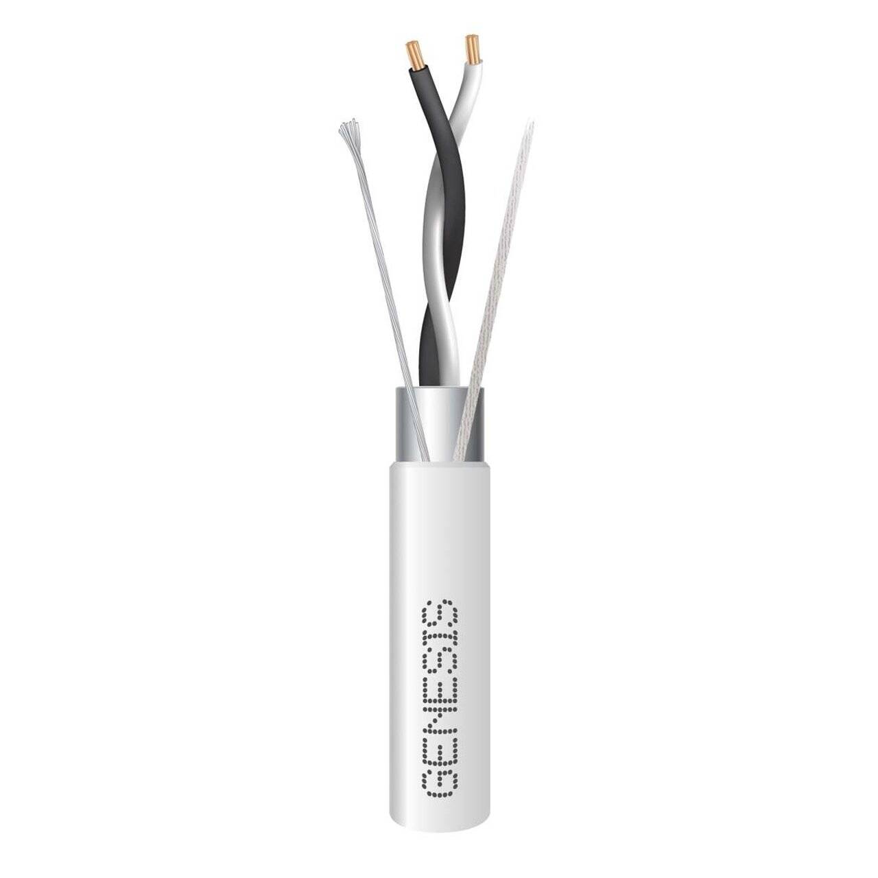 Genesis 18/1pr STRND SHLD BACnet/EIA485 Wire 1000FT/304m Reel,FT6 CMP,White (GEN-33221001)