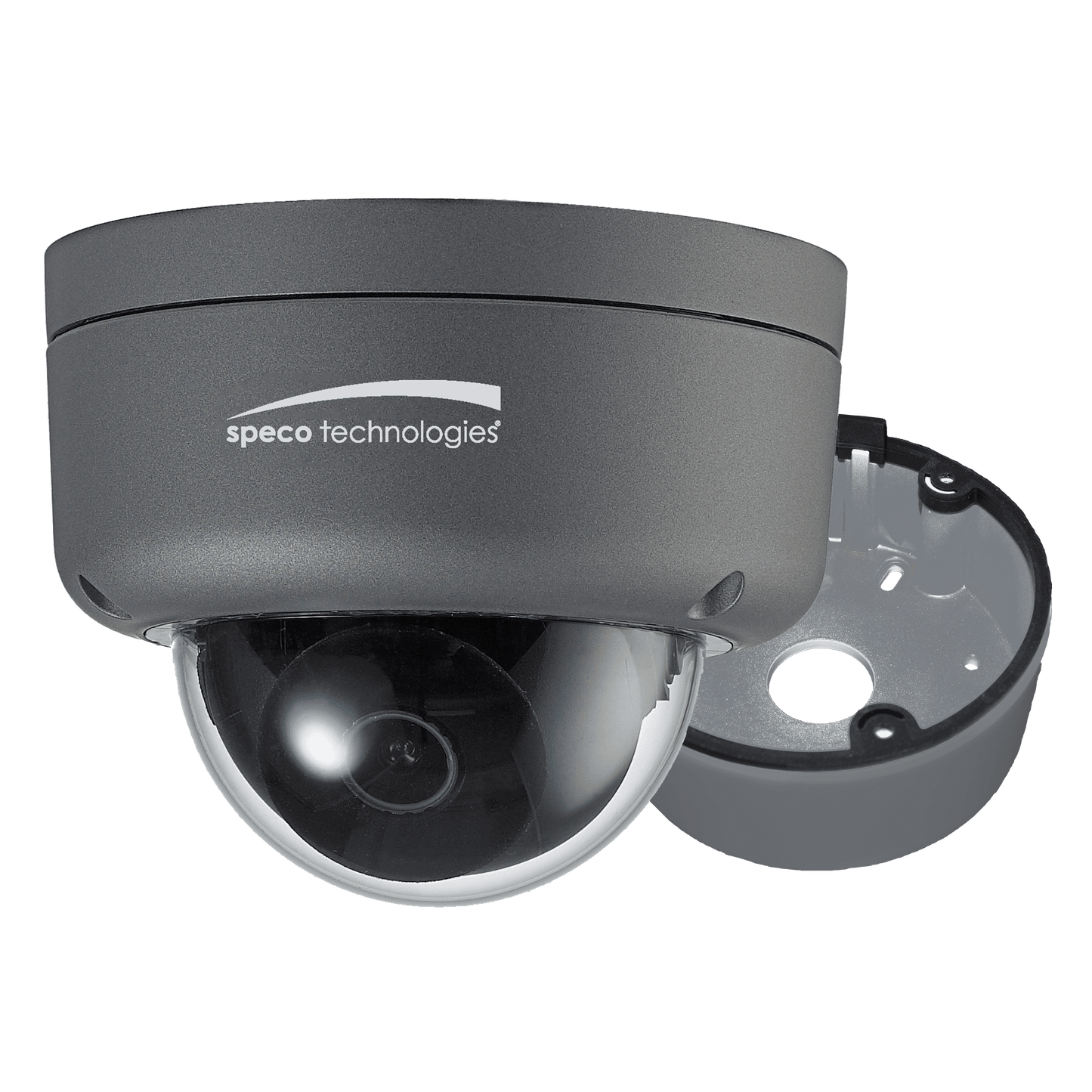 Speco 2MP Ultra Intensifier HDTVI Dome Camera, 3.6mm, J Box, Dark Grey, TAA (SPE-HID8)