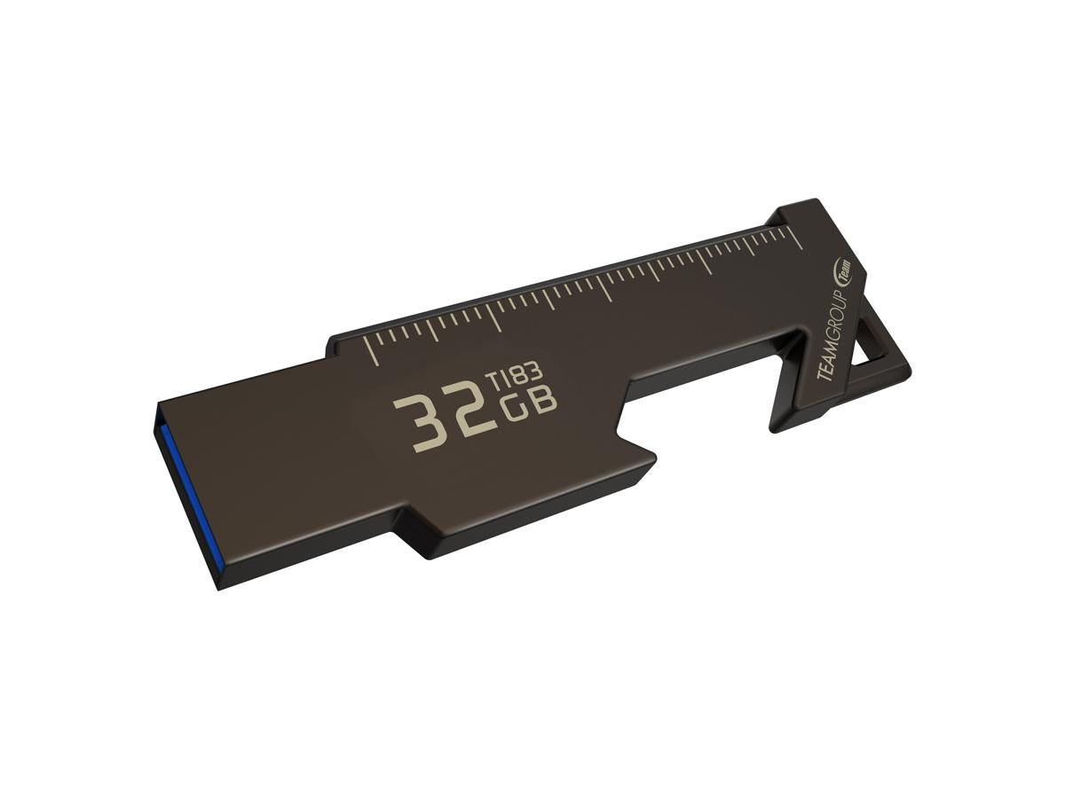 Unidad de disco duro Team T183 3.2 de 32 GB, color níquel negro, para venta minorista