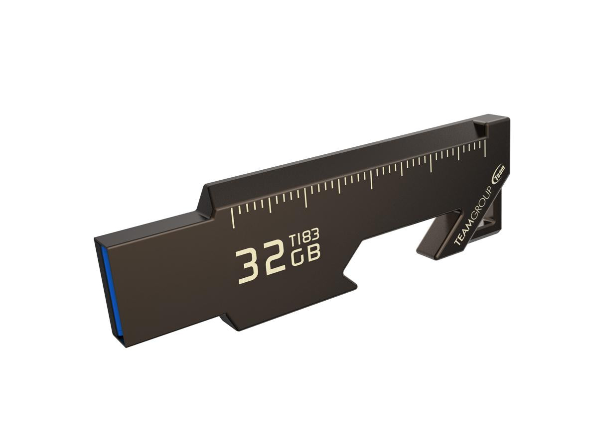 Unidad de disco duro Team T183 3.2 de 32 GB, color níquel negro, para venta minorista