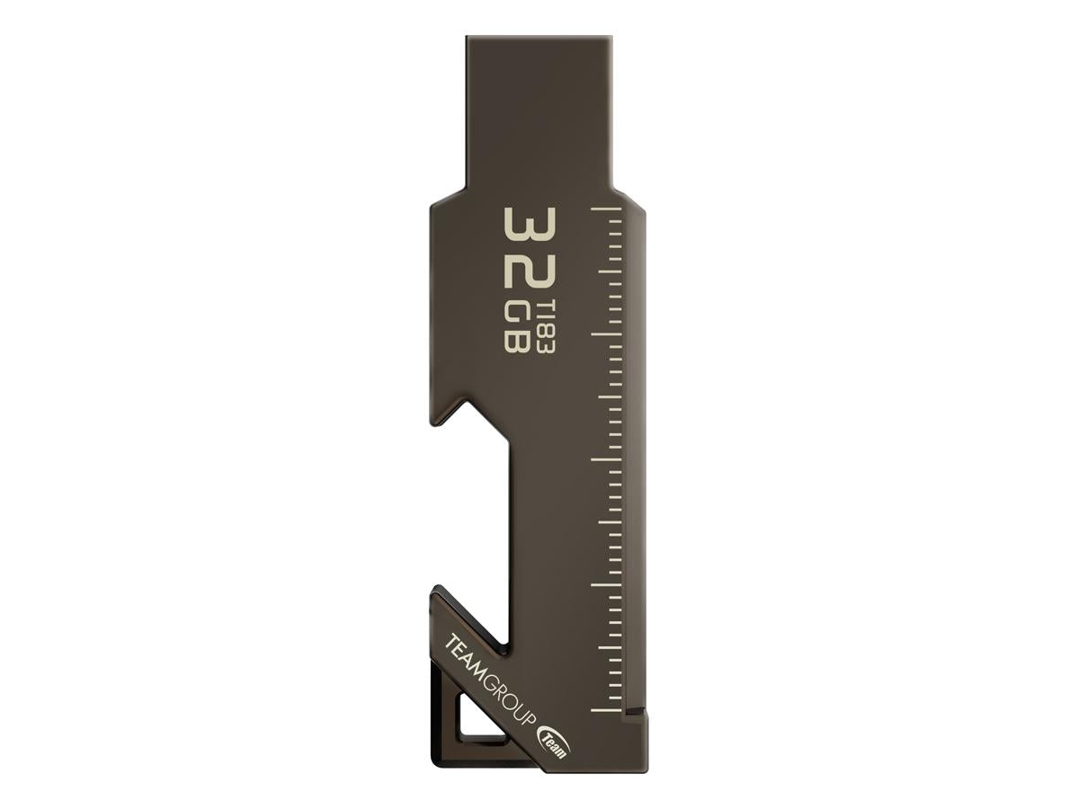 Unidad de disco duro Team T183 3.2 de 32 GB, color níquel negro, para venta minorista