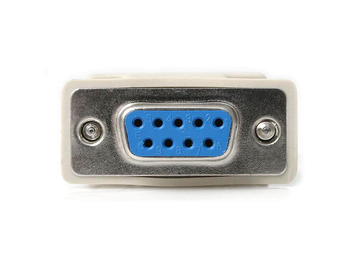 Adaptador de módem nulo serie RS232 DB9 de Startech.Com - F/F - Modo nulo