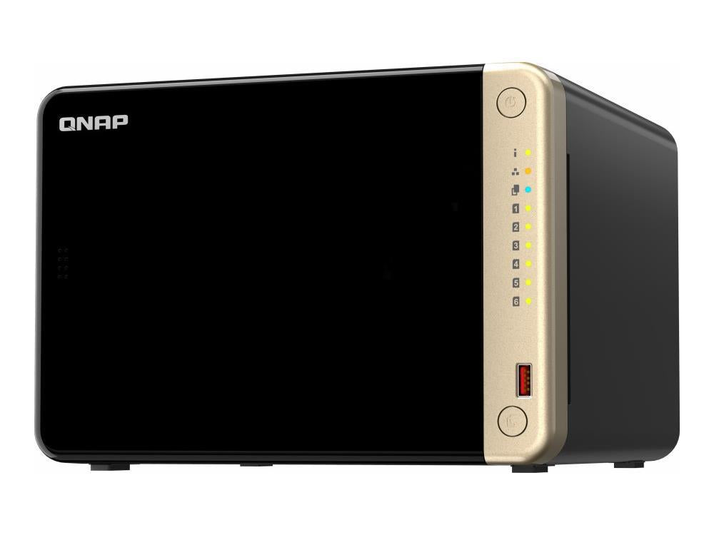 Nas de bureau haute performance à 6 baies Qnap Ts-664. Processus Intel 4C/4T