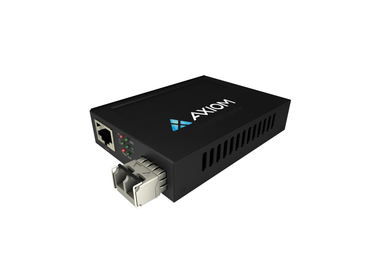 Convertisseur de média Axiom 100 Mbit/s PoE RJ45 vers fibre optique 100Base-FX - MMF, L